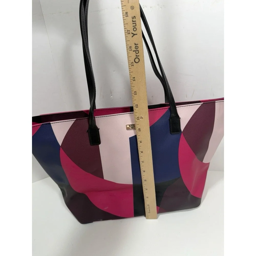 Kate Spade Tote Bag Shore Street Multicolor Pink Margarretta Purse Handbag Tote - Picture 13 of 14